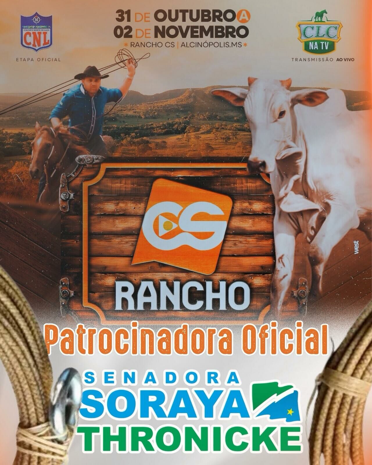 Imagem de compartilhamento para o artigo Incentivando a cultura, Senadora Soraya Thronicke apoia mais um evento na região, desta vez em Alcinópolis da MS Todo dia